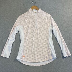 Adidas M Aeroready Golf Shirt Top Women’s Medium 1/4 Zip Fitness Sweater
